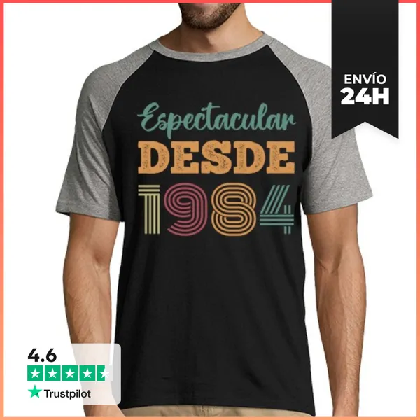 Camiseta Hombre, Estilo Béisbol ESPECTACULAR DESDE 1984