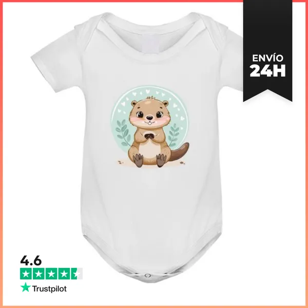 Body Bebé Nutria Kawaii LaTostadora