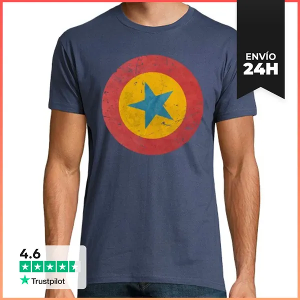 Camiseta Hombre Clásica Nunavut Air Force Vintage Emblem