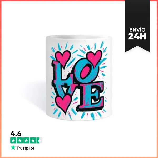 Taza Amor - Amor - San Valentín - Corazón LaTostadora