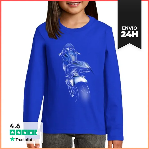 Camiseta Manga Larga Para Niños Diseño 4745549 LaTostadora