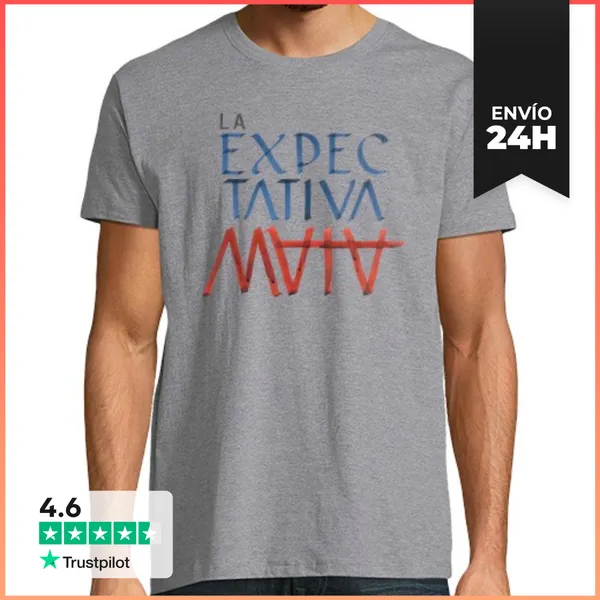 Camiseta Hombre Clásica La Expectativa Mata LaTostadora