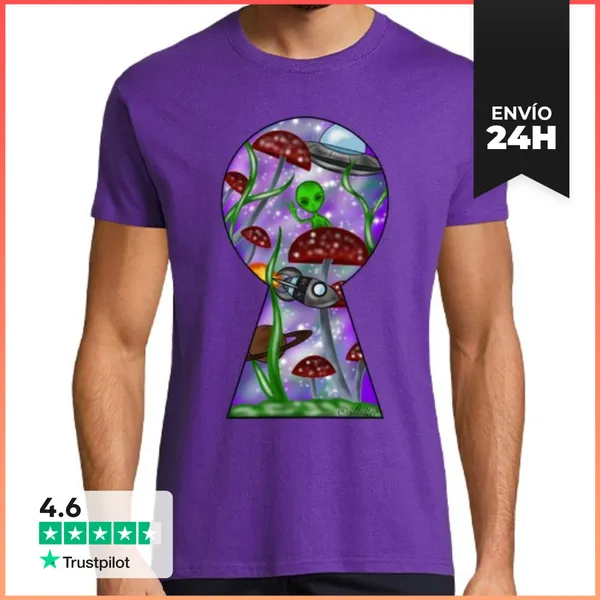 Camiseta Hombre Clásica Camiseta Galaxia Unisex LaTostadora