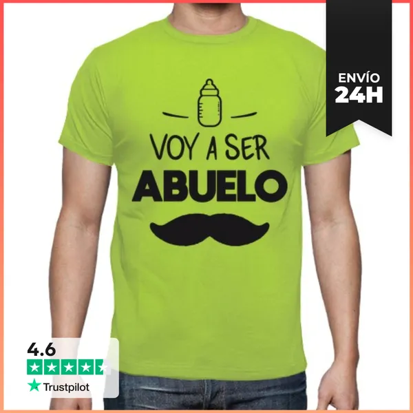 Camiseta Hombre Clásica Voy A Ser Abuelo LaTostadora