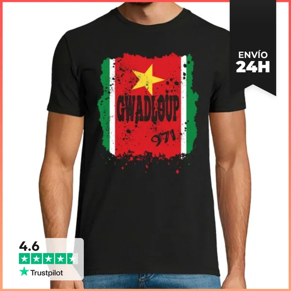 Camiseta Hombre Clásica Idea De Regalo Bandera De Guadalupe 971