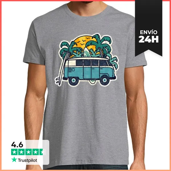 Camiseta Hombre Clásica HappyTime Vintage LaTostadora
