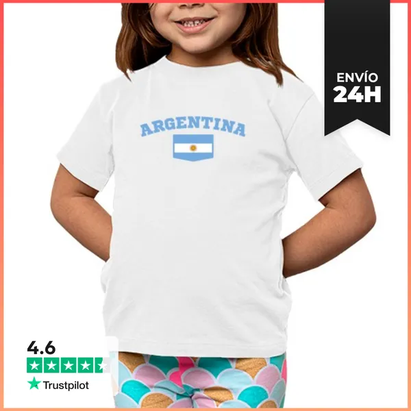 Camiseta Clásica Para Niños Camiseta Argentina Personalizable