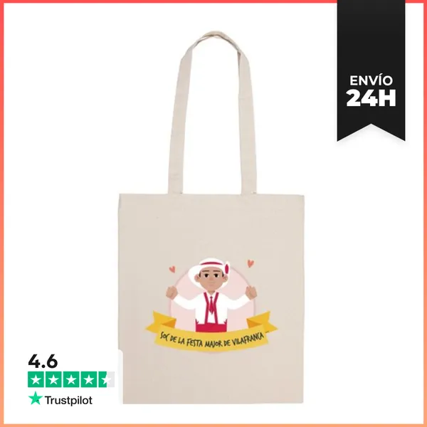Bolsa De Tela Bolsa Festa Major Vilafranca MOIXIGANGA LaTostadora