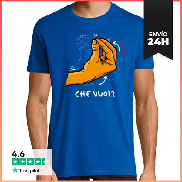 Camiseta Hombre Clásica Camiseta Gesto Que Quieres LaTostadora