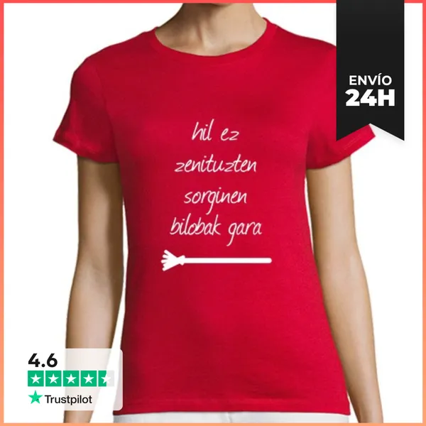Camiseta Mujer Clásica Sorginen Bilobak LaTostadora