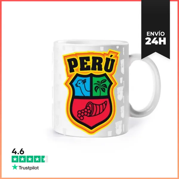 Taza Escudo Perú Taza LaTostadora
