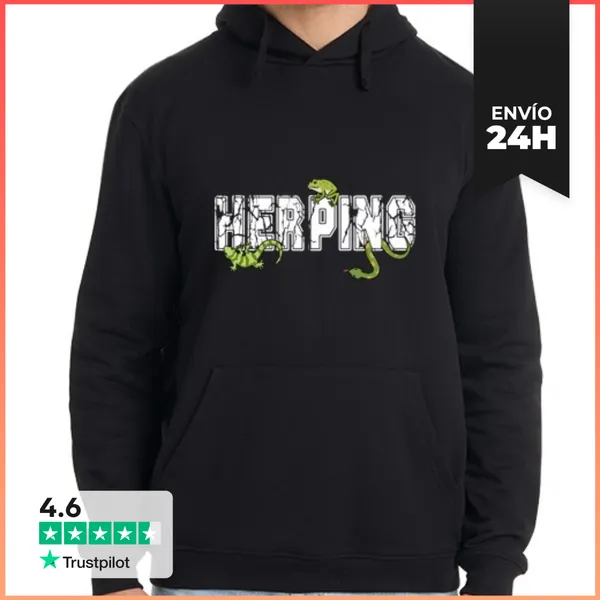 Sudadera Unisex Con Capucha Herpetología T Reptiles Serpiente