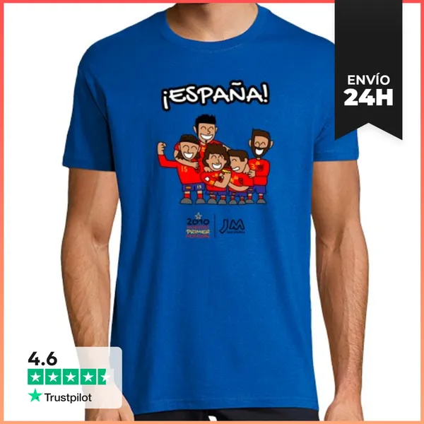 Camiseta Hombre Clásica España - Mundial 2010 - Fútbol