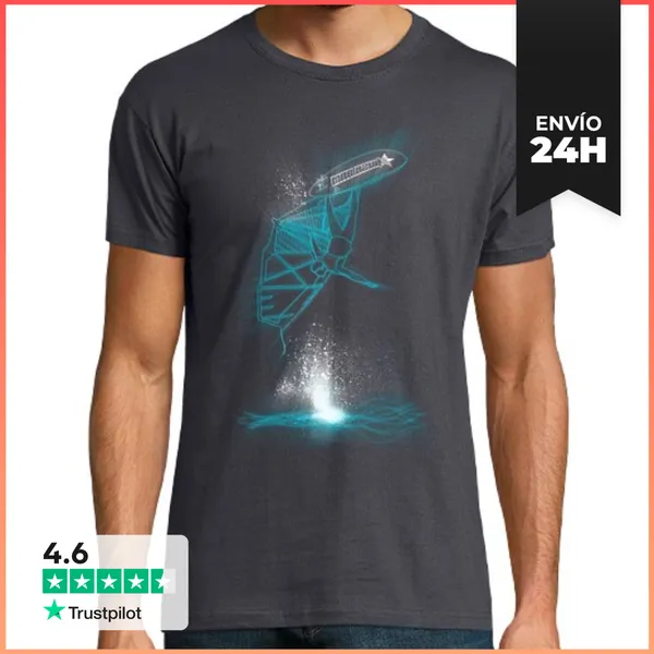 Camiseta Hombre Clásica Mar Azul LaTostadora