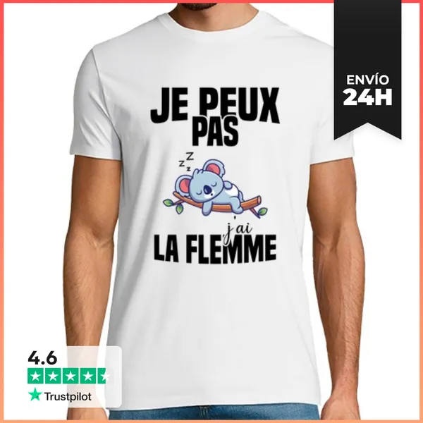 Camiseta Hombre Clásica No Puedo No Me Puedo Molestar LaTostadora
