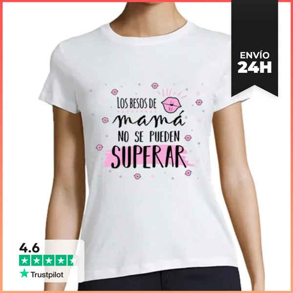 Camiseta Mujer Clásica Los Besos De Mamá LaTostadora