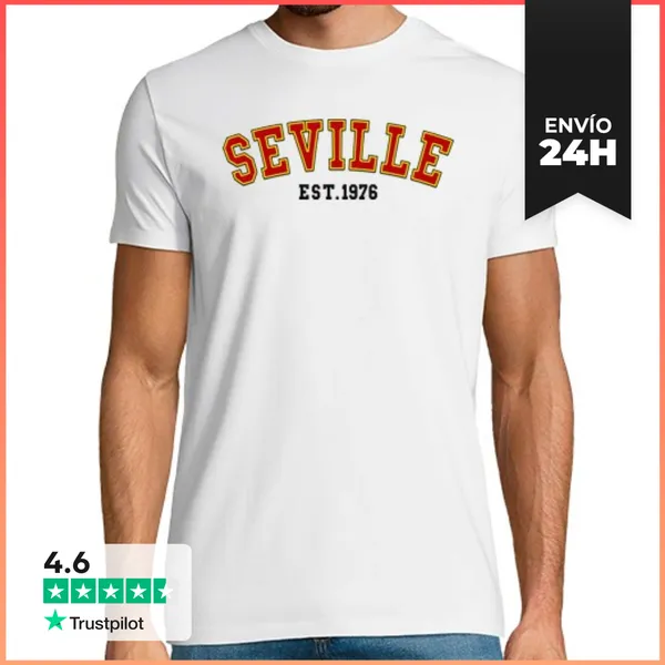 Camiseta Hombre Clásica Sevilla Est 1976 LaTostadora