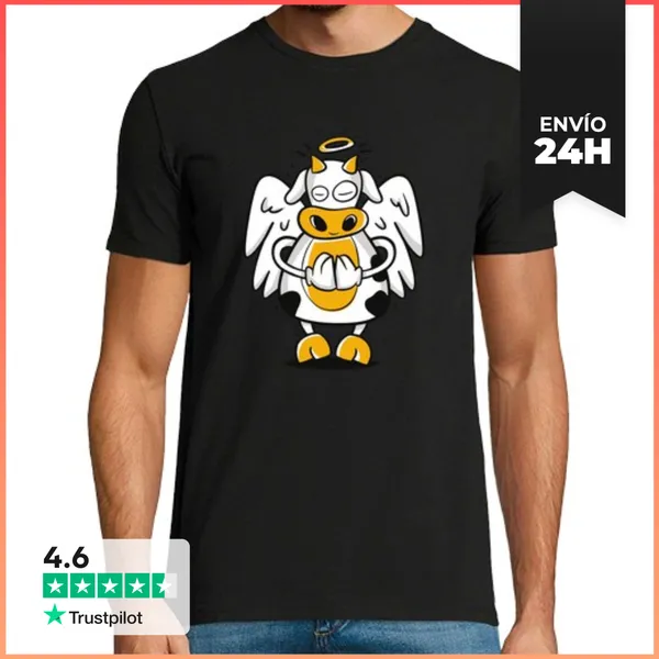 Camiseta Hombre Clásica Vaca Sagrada LaTostadora