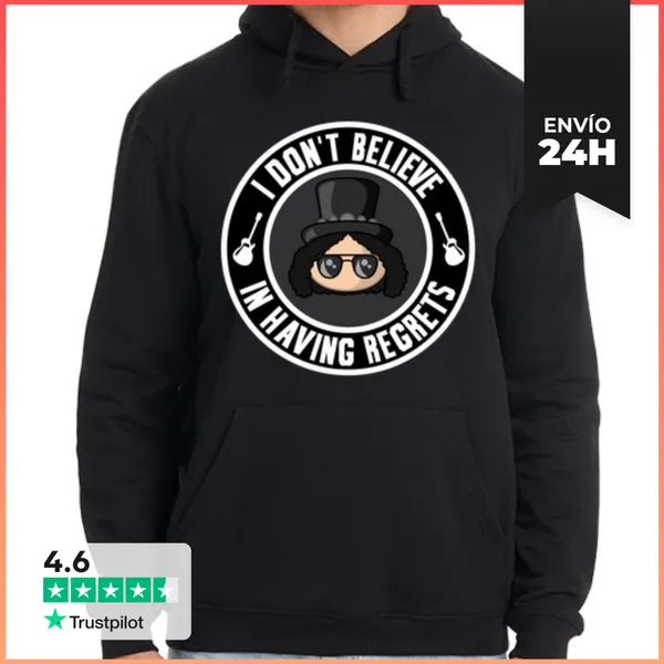 Sudadera Unisex Con Capucha Slash Regrets Sudadera Hombre