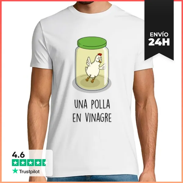 Camiseta Hombre Clásica Una P... En Vinagre LaTostadora