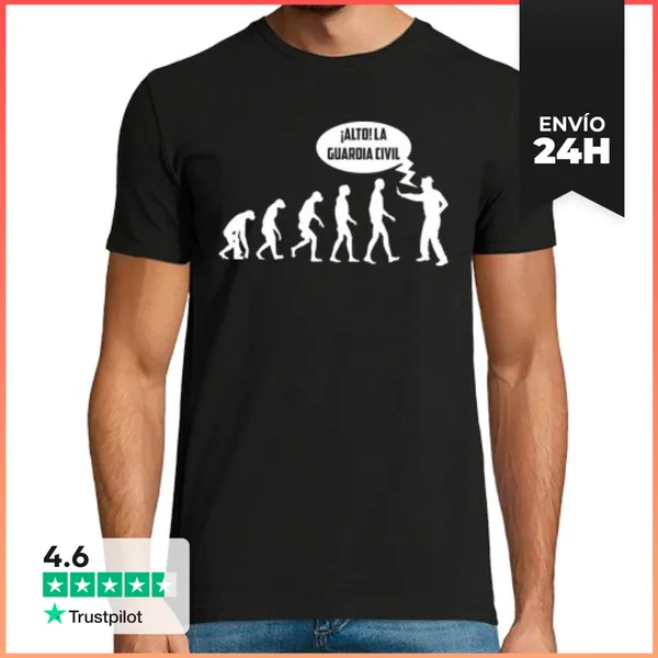 Camiseta Hombre Clásica ¡Alto! La Guardia Civil LaTostadora