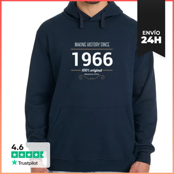 Sudadera Unisex Con Capucha Sudadera Making History 1966