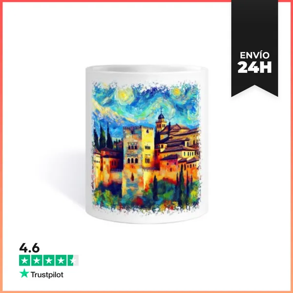 Taza Vista De La Alhambra Van Gogh LaTostadora