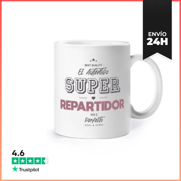 Taza El Auténtico Súper Repartidor LaTostadora