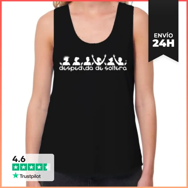 Camiseta Mujer Sin Mangas, Loose Fit DESPEDIDA DE SOLTERA 2