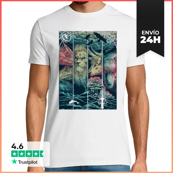 Camiseta Hombre Clásica Juego De Animales LaTostadora