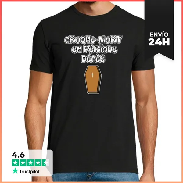 Camiseta Hombre Clásica Enterrador Durante El Período De Muerte