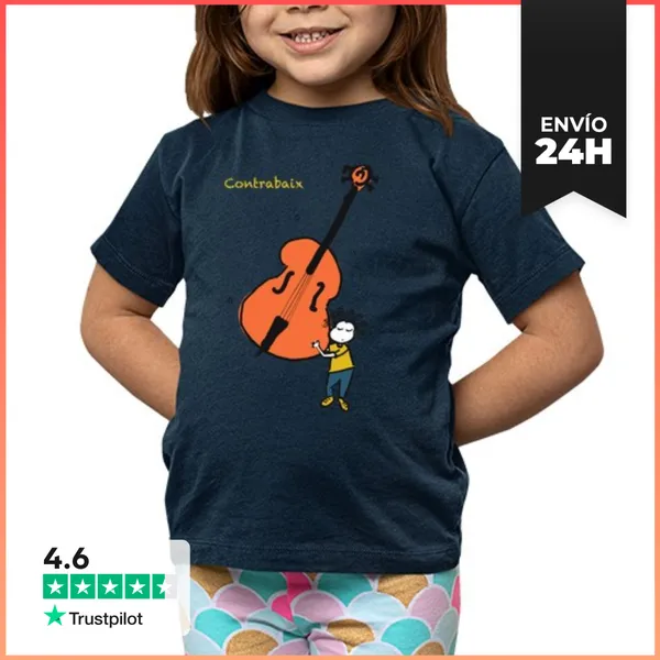 Camiseta Clásica Para Niños Contrabaix LaTostadora