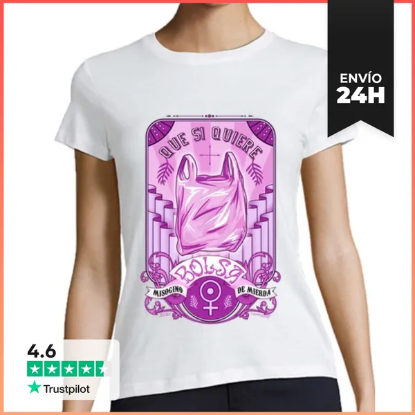 Camiseta Mujer Clásica Camiseta Que Si Quiere Bolsa LaTostadora