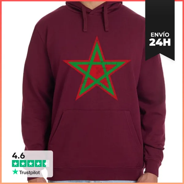 Sudadera Unisex Con Capucha Marruecos LaTostadora