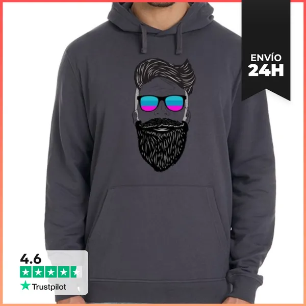 Sudadera Unisex Con Capucha Hombre, Jersey Con Capucha, Blanco