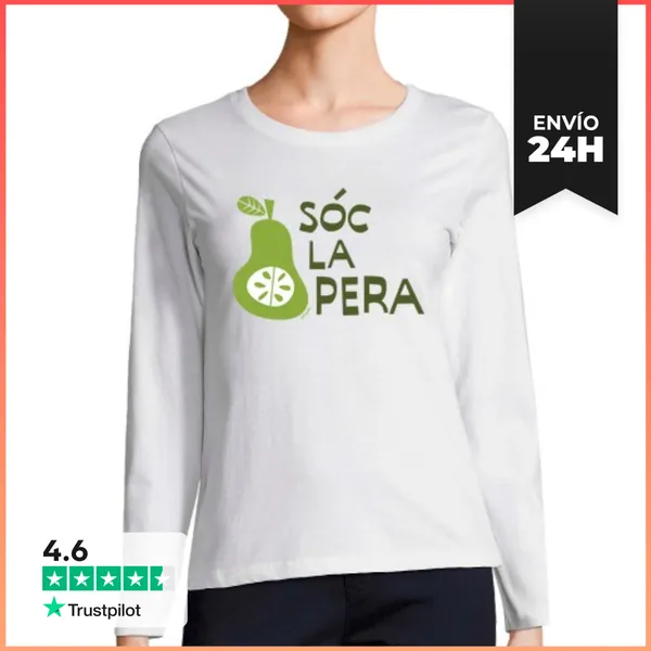 Camiseta Mujer Manga Larga Sóc La Pera LaTostadora