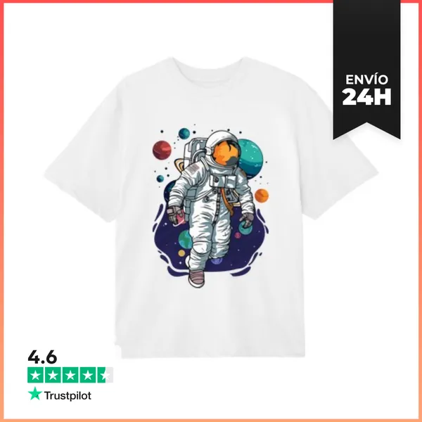 Camiseta Oversize Sueños De Astronauta LaTostadora