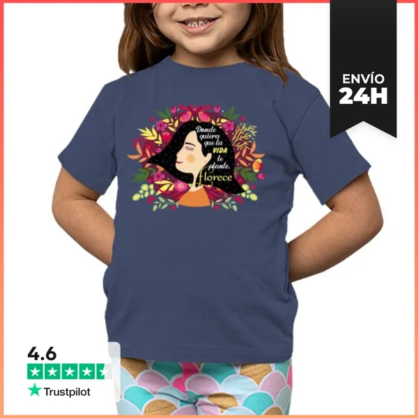 Camiseta Clásica Para Niños Florece, Donde Quiera LaTostadora