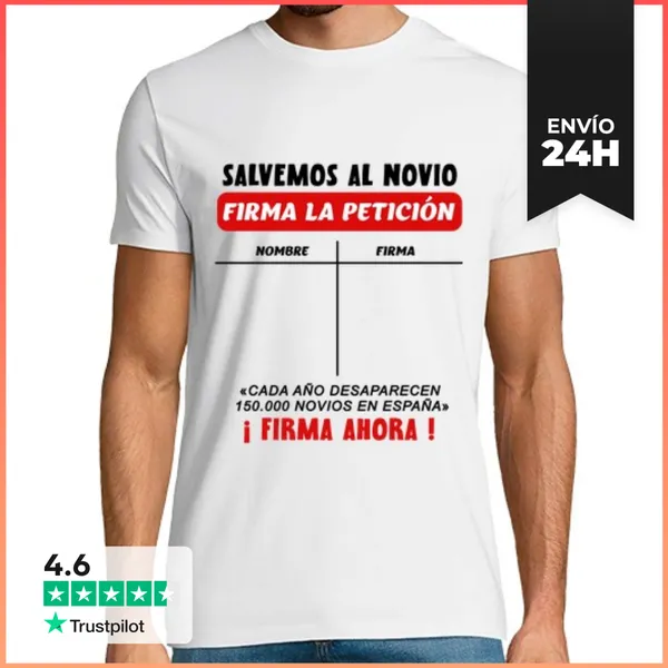 Camiseta Hombre Clásica Despedida De Soltero Firmas Desafío Jue