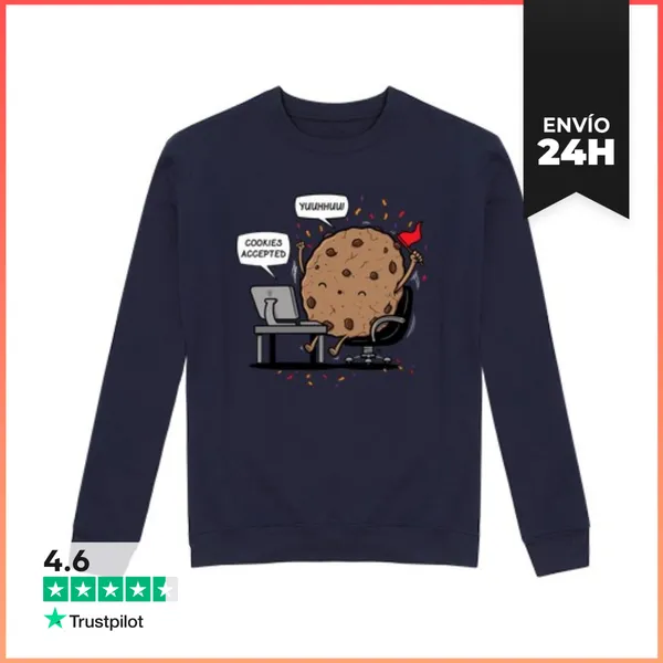 Sudadera Unisex Cookies Accepted LaTostadora