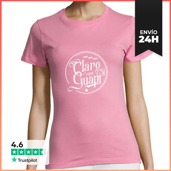 Camiseta Mujer Clásica Claro Que Sí Guapi - White LaTostadora