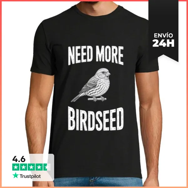 Camiseta Hombre Clásica El Observador De Aves Necesita Más