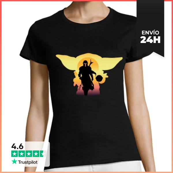 Camiseta Mujer Clásica The Mandalorian 2, Mujer LaTostadora