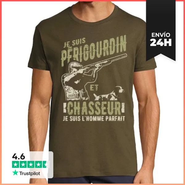 Camiseta Hombre Clásica Perigourdin Y Cazador LaTostadora