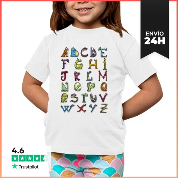 Camiseta Clásica Para Niños ABCsaurios LaTostadora