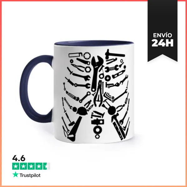 Taza De Colores Caja De Herramientas Mecano Profesional Taza Mug