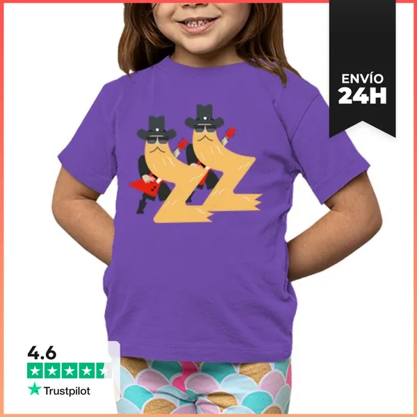 Camiseta Clásica Para Niños Zz Top LaTostadora