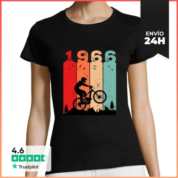 Camiseta Mujer Clásica 1966 60 Anos LaTostadora