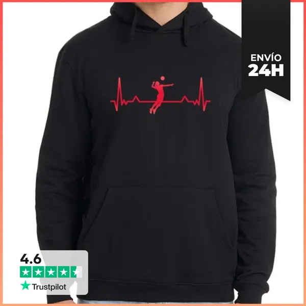 Sudadera Unisex Con Capucha Regalo De Navidad De Línea De Latido