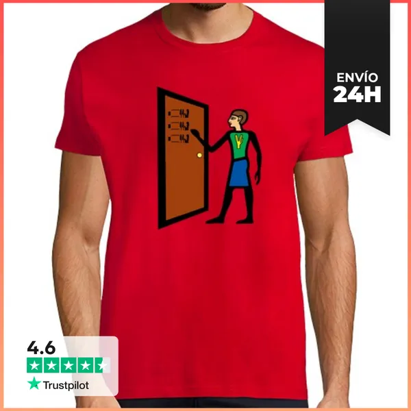 Camiseta Hombre Clásica Knock Knock LaTostadora